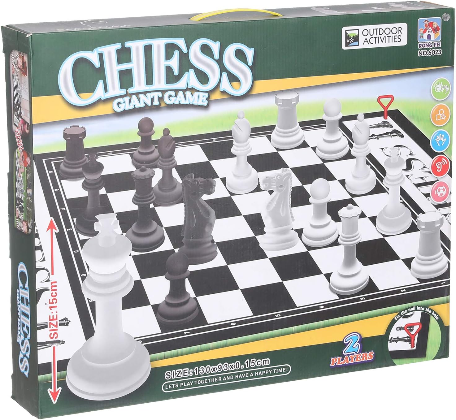 Giant Chess Game for Children - Multi Color
