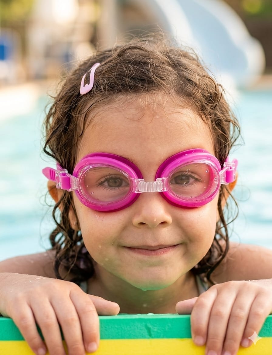 Professional Anti-Fog Swimming Goggles with Protective Hard Case