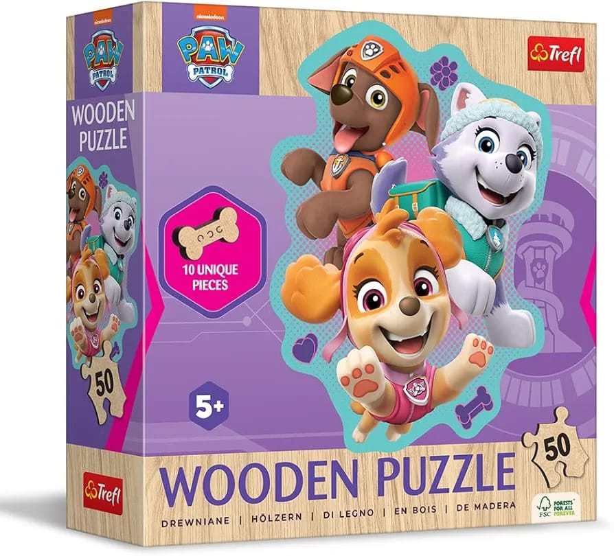 Puzzle Paw Patrol wooden 50 pieces