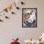 DIAMOND DOTZ ® - Unicorn, Partial Drill, Round Dotz, Diamond Painting Kits, Diamond Art Kits for Adults, Gem Art, Diamond Art, Kits, 15.8"x11.8"