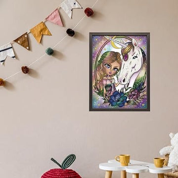 DIAMOND DOTZ ® - Unicorn, Partial Drill, Round Dotz, Diamond Painting Kits, Diamond Art Kits for Adults, Gem Art, Diamond Art, Kits, 15.8