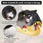 Dacnod Dinosaur Mask,Dino Mask,Dino T-Rex Realistic Teeth with Movable Jaw Props Tyrannosaurus Half Masks Christmas Toys Kid (Grey)