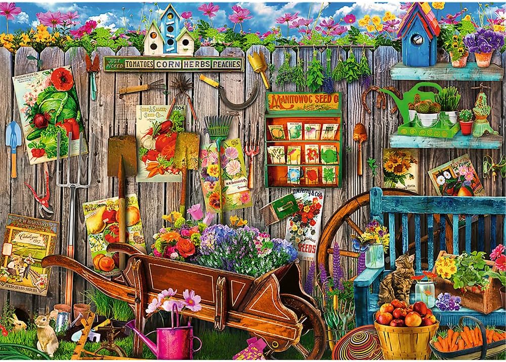 Trefl – Puzzle 2in1: Garden Work – 2 x 500 Pieces