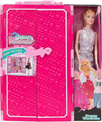 Doll Toy With Wardrobe - Multi Color