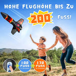 طقم إطلاق صواريخ PDBEST مع مجموعة أدوات للمبتدئين، يصل ارتفاع طيرانه إلى 200 قدم، لعبة صاروخية هوائية للاستخدام الخارجي، لعبة صاروخية للأطفال من سن 8 سنوات، للبنات والأولاد، أحمر