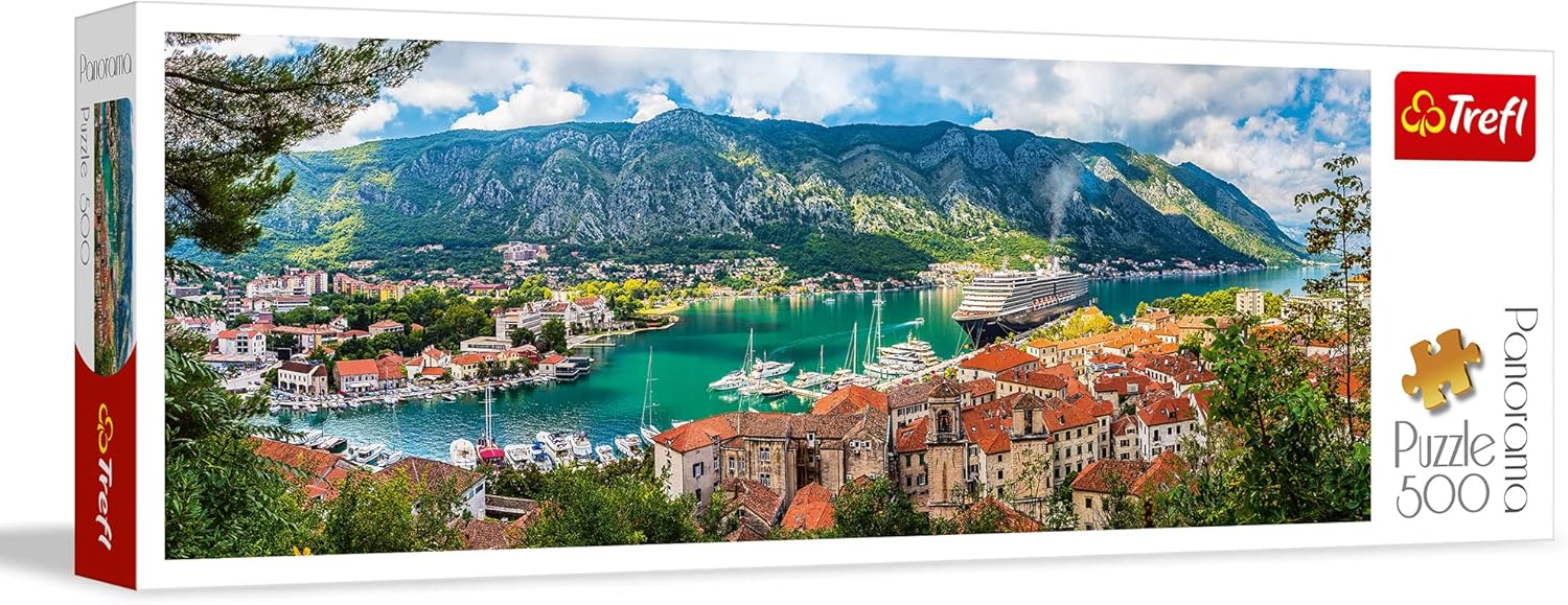 A puzzle game of Kotor, Montenegro, by Trevel, a child