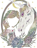 DIAMOND DOTZ ® - Unicorn, Partial Drill, Round Dotz, Diamond Painting Kits, Diamond Art Kits for Adults, Gem Art, Diamond Art, Kits, 15.8"x11.8"