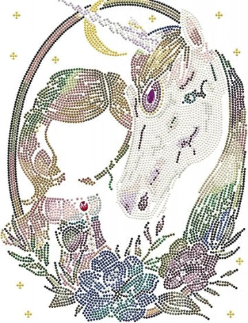 DIAMOND DOTZ ® - Unicorn, Partial Drill, Round Dotz, Diamond Painting Kits, Diamond Art Kits for Adults, Gem Art, Diamond Art, Kits, 15.8