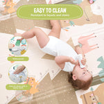 Children's Play Mat Thick Foam Foldable Reversible Floor Mat