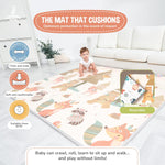 Children's Play Mat Thick Foam Foldable Reversible Floor Mat