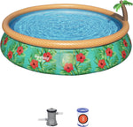 Fast Set 15' x 33"/4.57m x 84cm Paradise Palms Pool Set