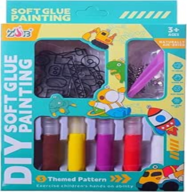 DIY Soft Glue Painting For 3 Years And Above - Multicolor