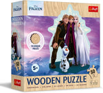 TREFL Favorite Frozen Wooden Contour Puzzle 50-Pieces