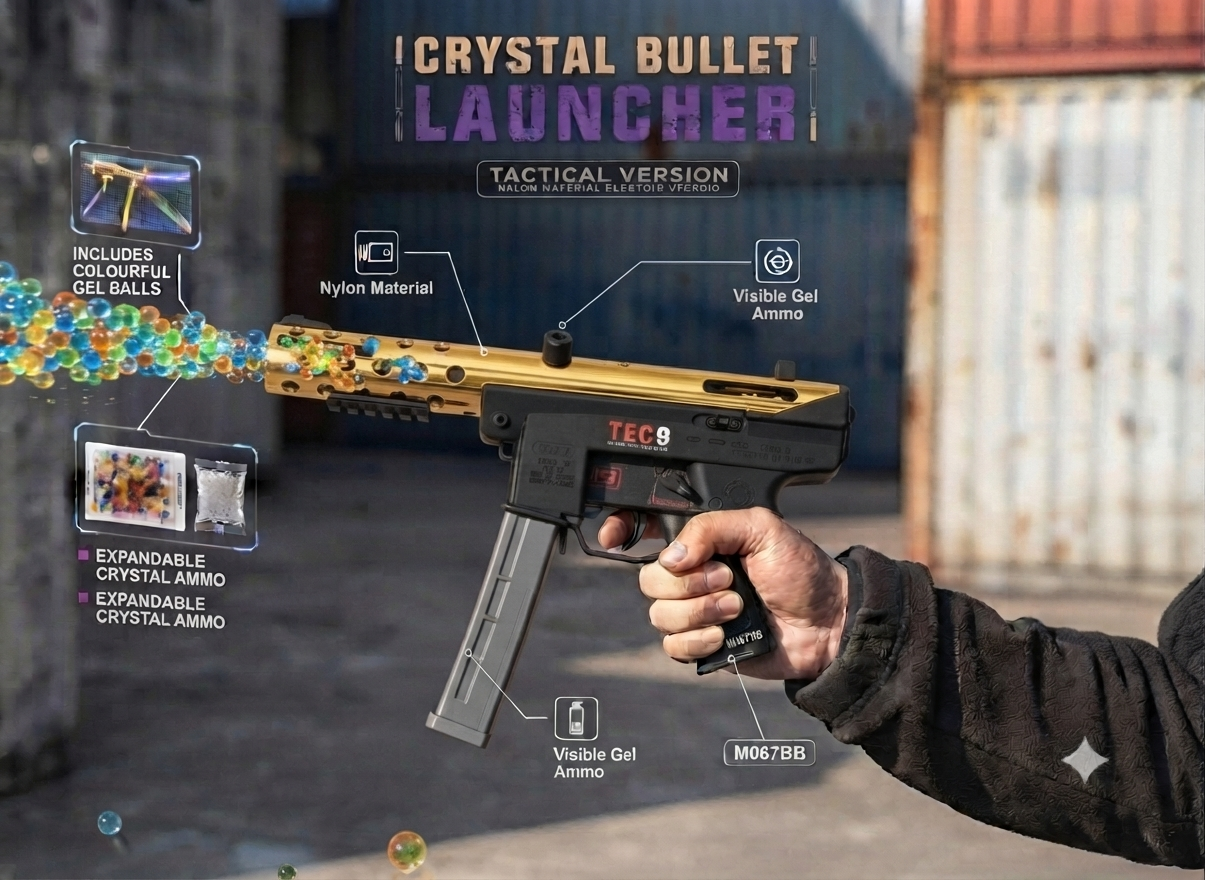 TEC9 / electric toy gun that shoots water gel balls 🤩🔥💣