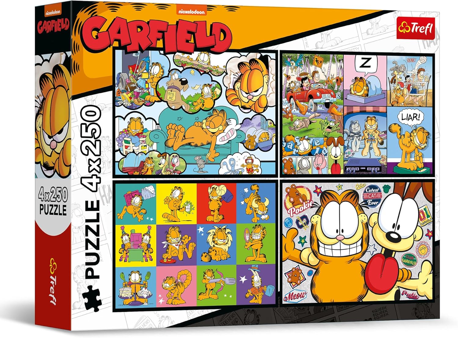 Trefl - 4 in 1 Jigsaw Puzzle: Garfield, Garfield