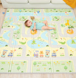 Foldable Reversible Play Mat for Baby 160 x 180 x 1 cm - Thick Foam