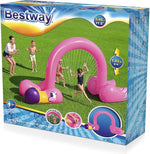 Bestway jumbo flamingo water sprinkler, 340 x 110 x 193 cm