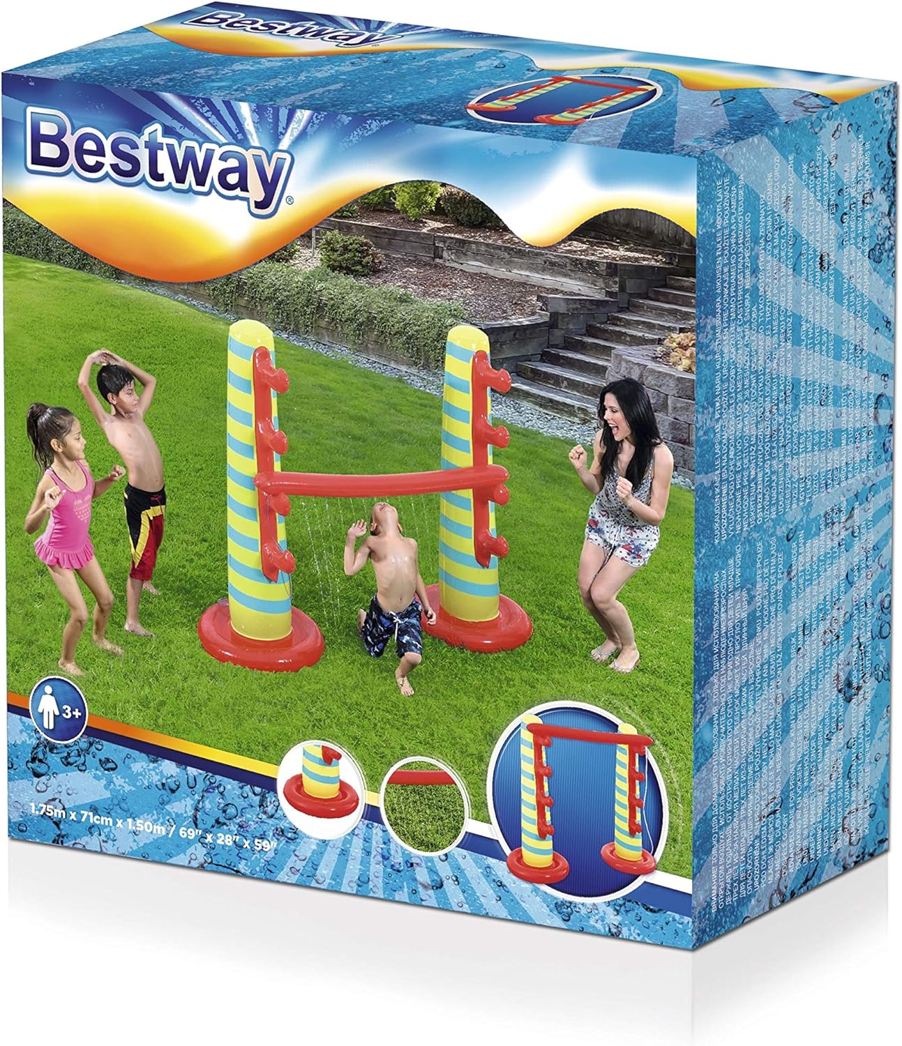 Bestway 69" x 28" x 59"/1.75m x 71cm x 1.50m Limber Limbo Sprinkler