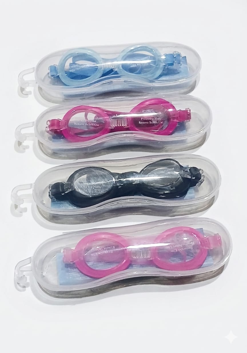 Professional Anti-Fog Swimming Goggles with Protective Hard Case