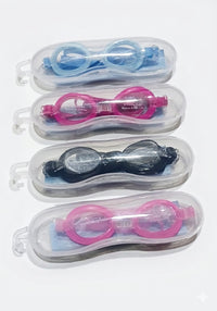 Professional Anti-Fog Swimming Goggles with Protective Hard Case