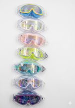 Kids' Panoramic Anti-Fog Swimming Goggles with Mirrored Lenses