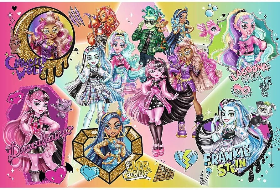 Trefl - Monster High, Cheer Zombies! - بازل 300 قطعة - أحاجي ملونة مع الدمى، ترفيه إبداعي، لعبة للأطفال من 8 سنوات