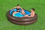 7'7" x 70" x 21"/2.31m x 1.78m x 53cm TruPrint Wicker Family Pool