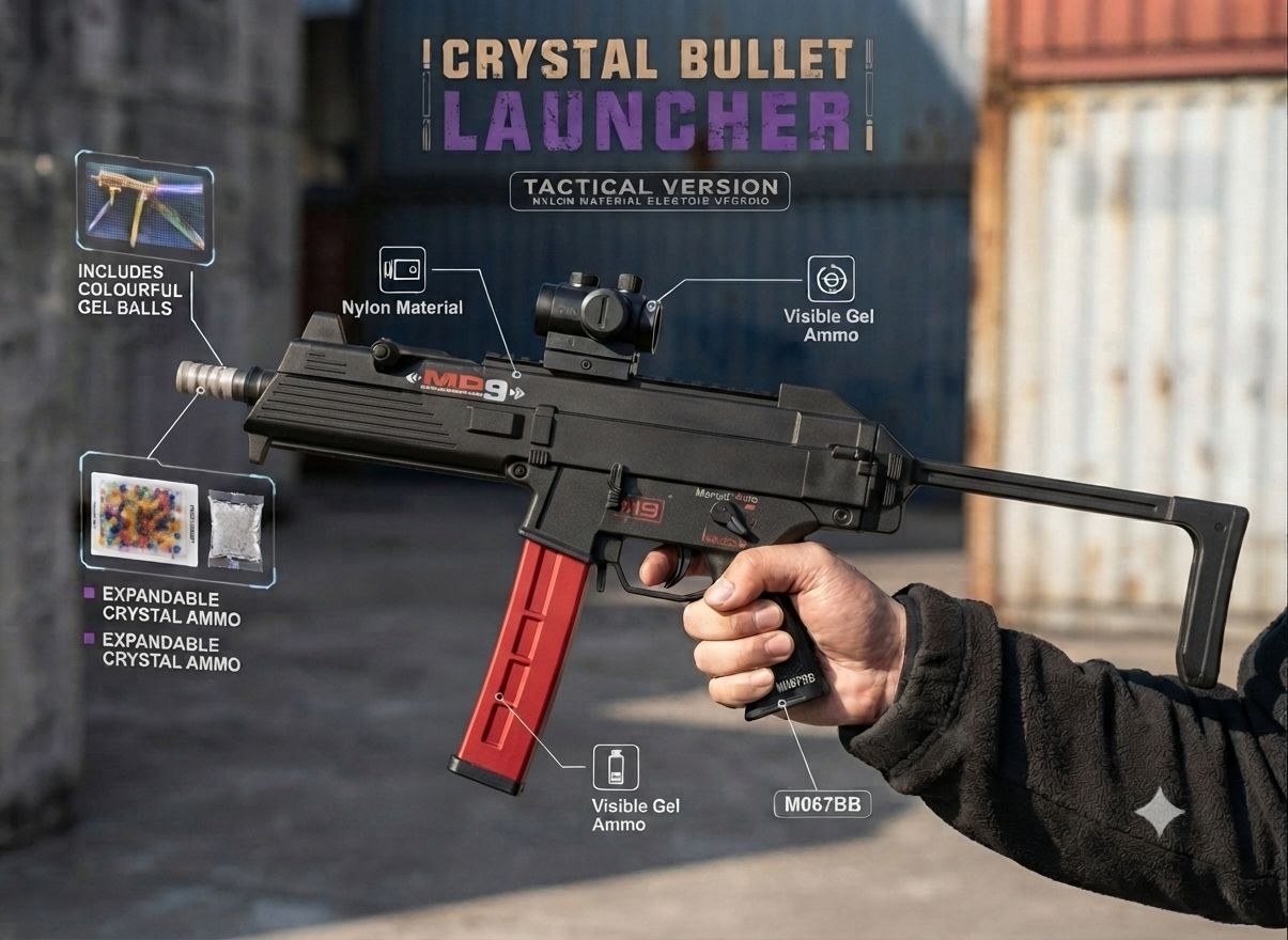 UZI / Small electric toy gun that shoots water gel balls 🤩🔥💣