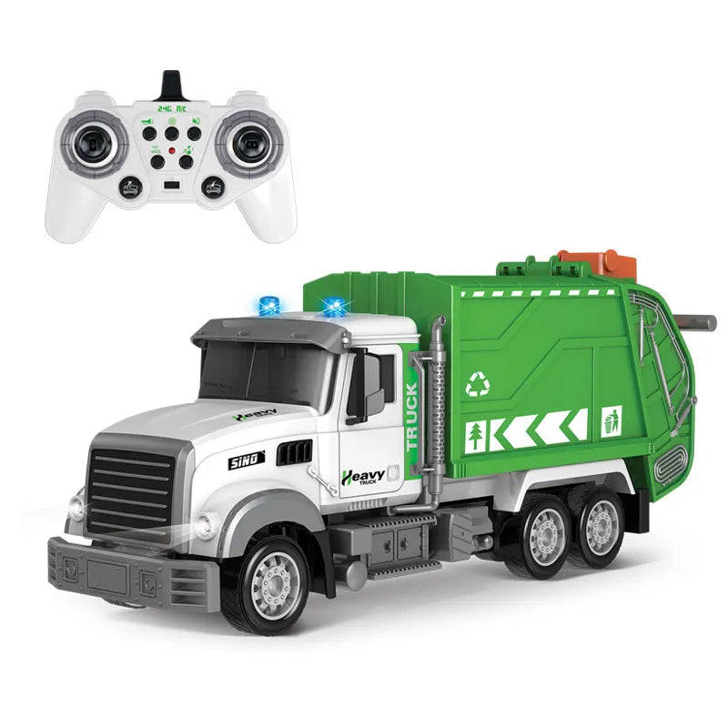 1/12 Sanitary car with Trash Bin RC Garbage Truck Electric Trash Truck Toys Eco-car Toy