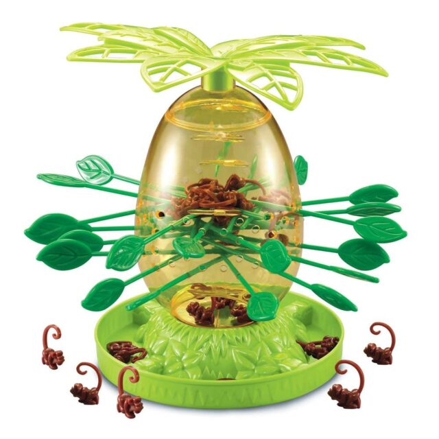 007-64 Desktop Monkey Drop Games Set Family Fun Classic Pull Out Sticks Toy Tumbling Monkeys Game For Children