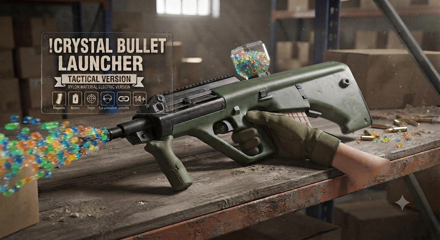 AUG / Electric toy gun that fires gel balls 🤩👻🧨