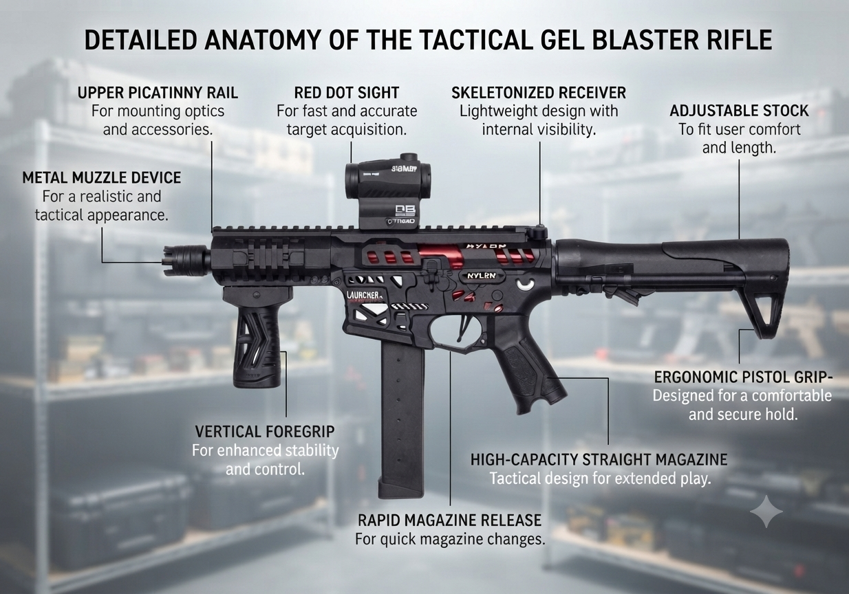 Lanziger / Small electric toy gun that shoots water gel balls 🤩🔥💣