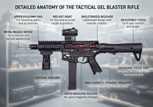 Lanziger / Small electric toy gun that shoots water gel balls 🤩🔥💣