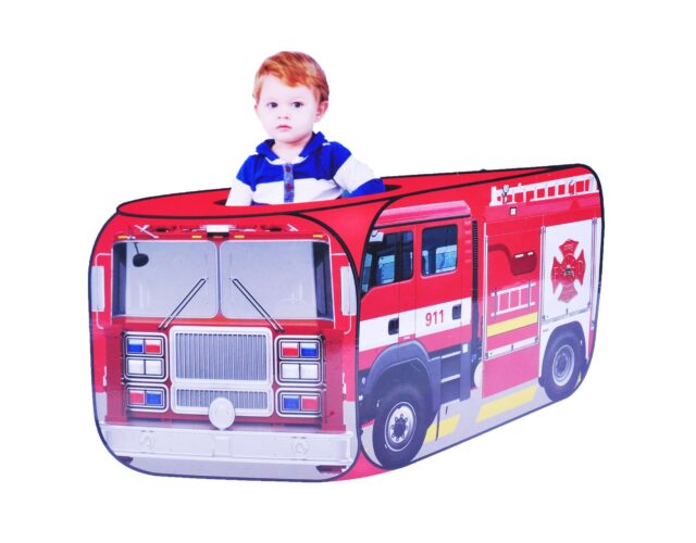 Pop-Up Fire Truck Play Tent