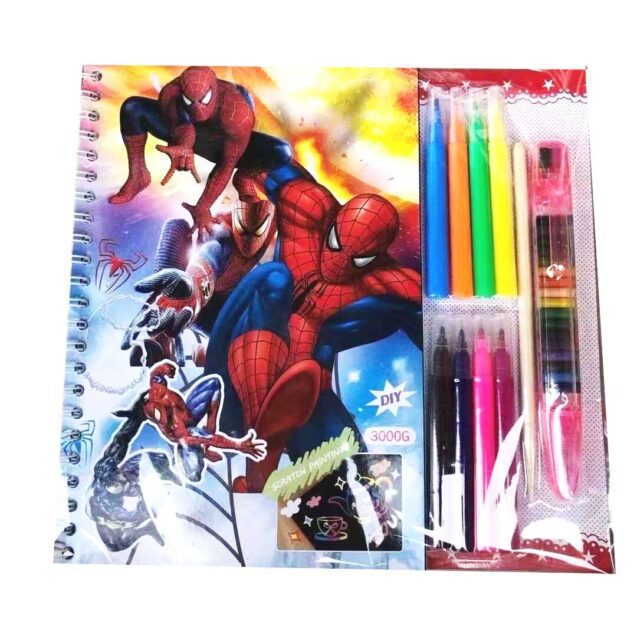 Spider man coloring set