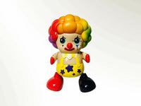 Rainbow hair clown figurine