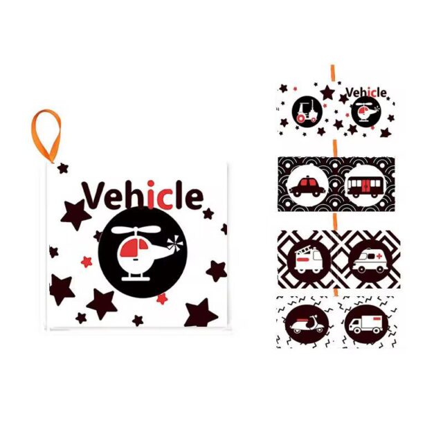 vehicle-themed visual stimulation card set