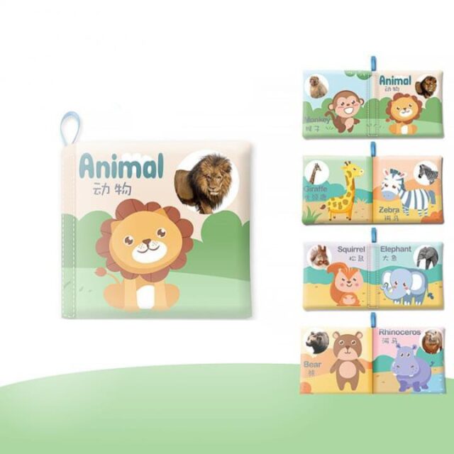 Animal learning soft book