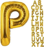 Gold Helium Foil Balloons Letters