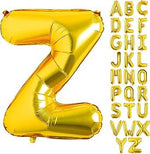 Gold Helium Foil Balloons Letters