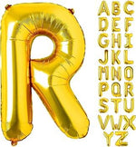 Gold Helium Foil Balloons Letters