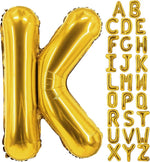Gold Helium Foil Balloons Letters