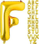 Gold Helium Foil Balloons Letters