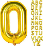 Gold Helium Foil Balloons Letters