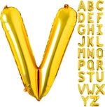 Gold Helium Foil Balloons Letters