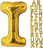 Gold Helium Foil Balloons Letters