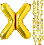 Gold Helium Foil Balloons Letters