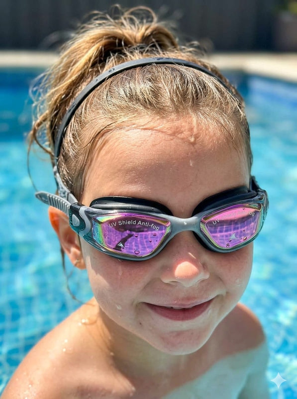 Professional Anti-Fog Swimming Goggles with UV Protection & Hard Case