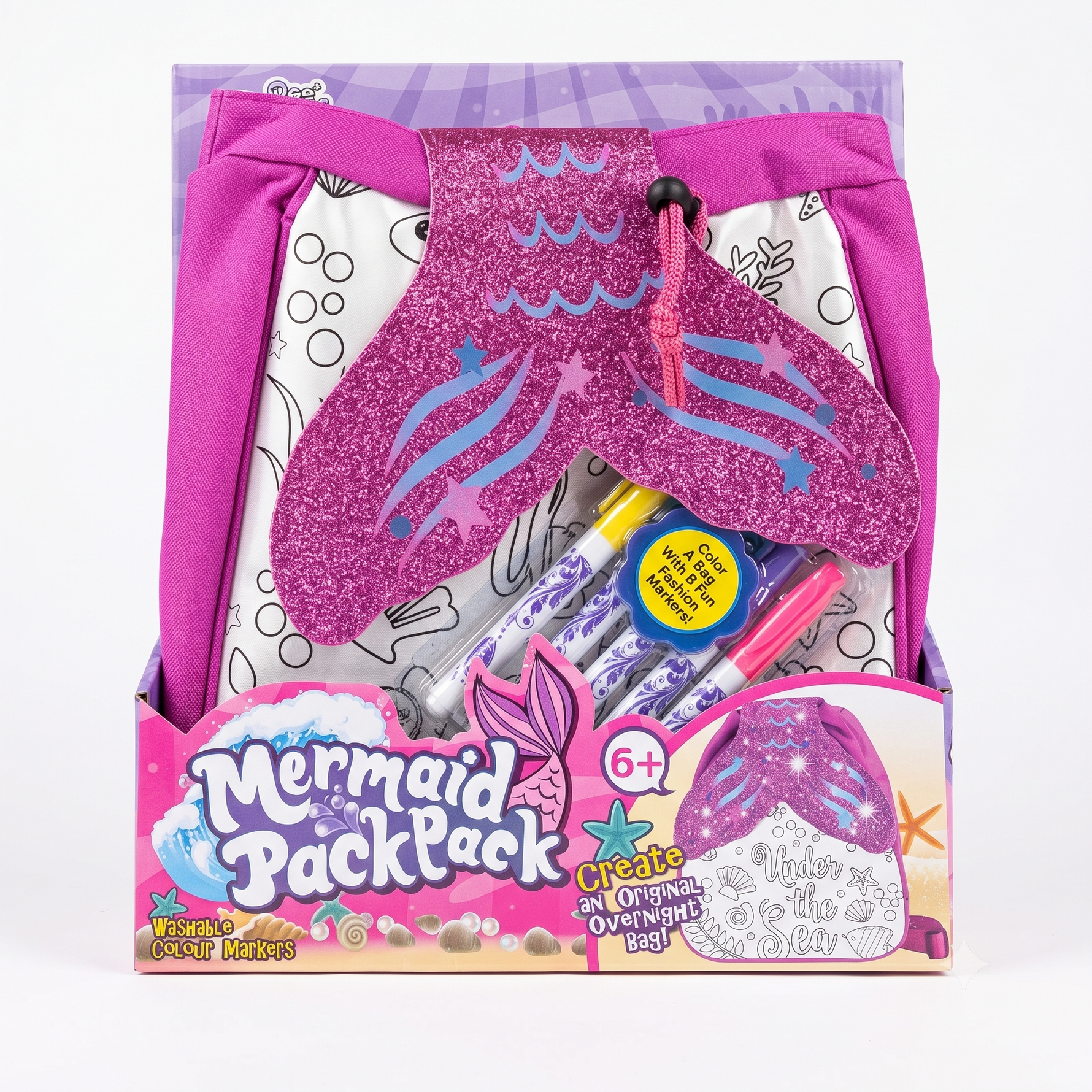 Mermaid PackPack with Markers