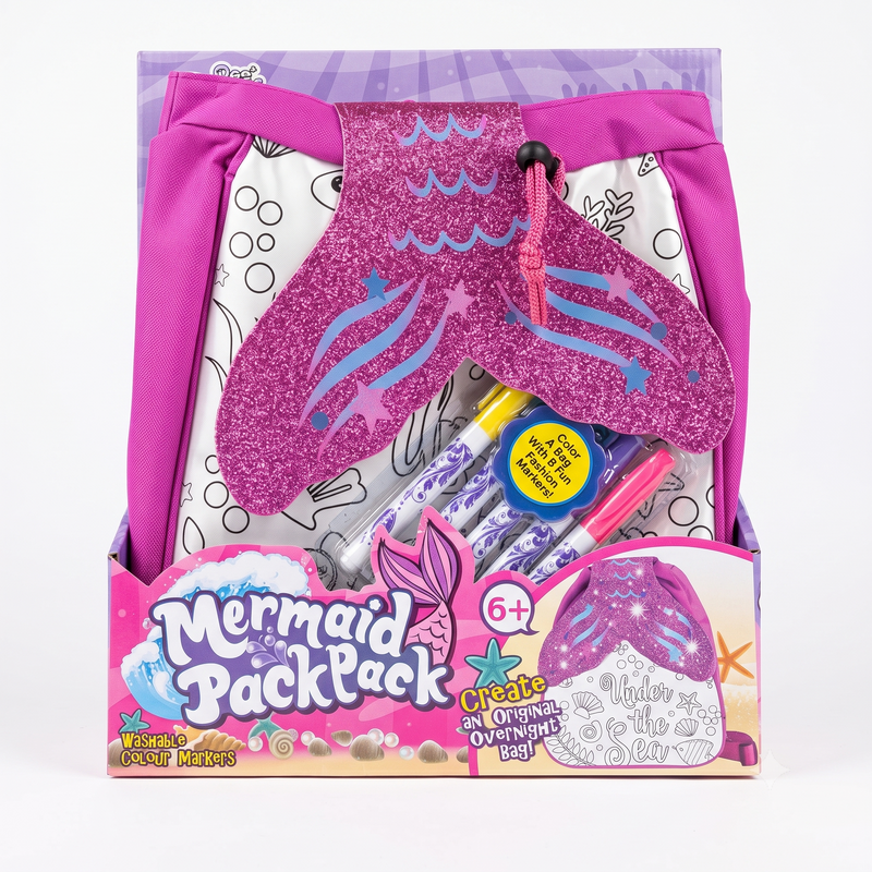 Mermaid PackPack with Markers